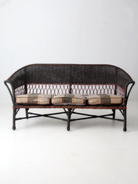 early 20th century wicker sofa and chair set