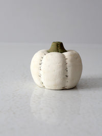 vintage white ceramic pumpkin
