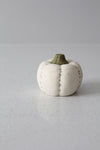 vintage white ceramic pumpkin