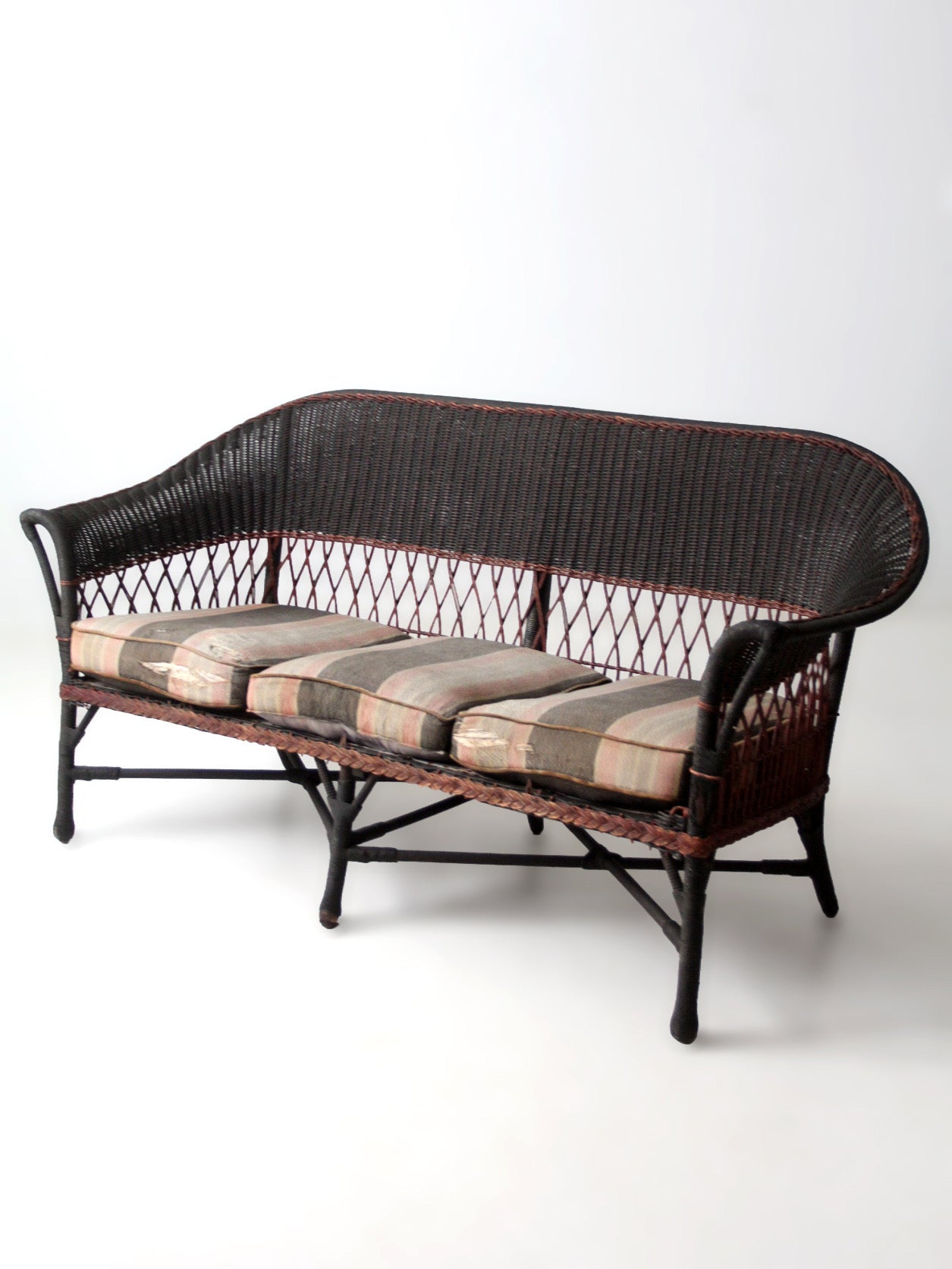 early 20th century wicker sofa and chair set