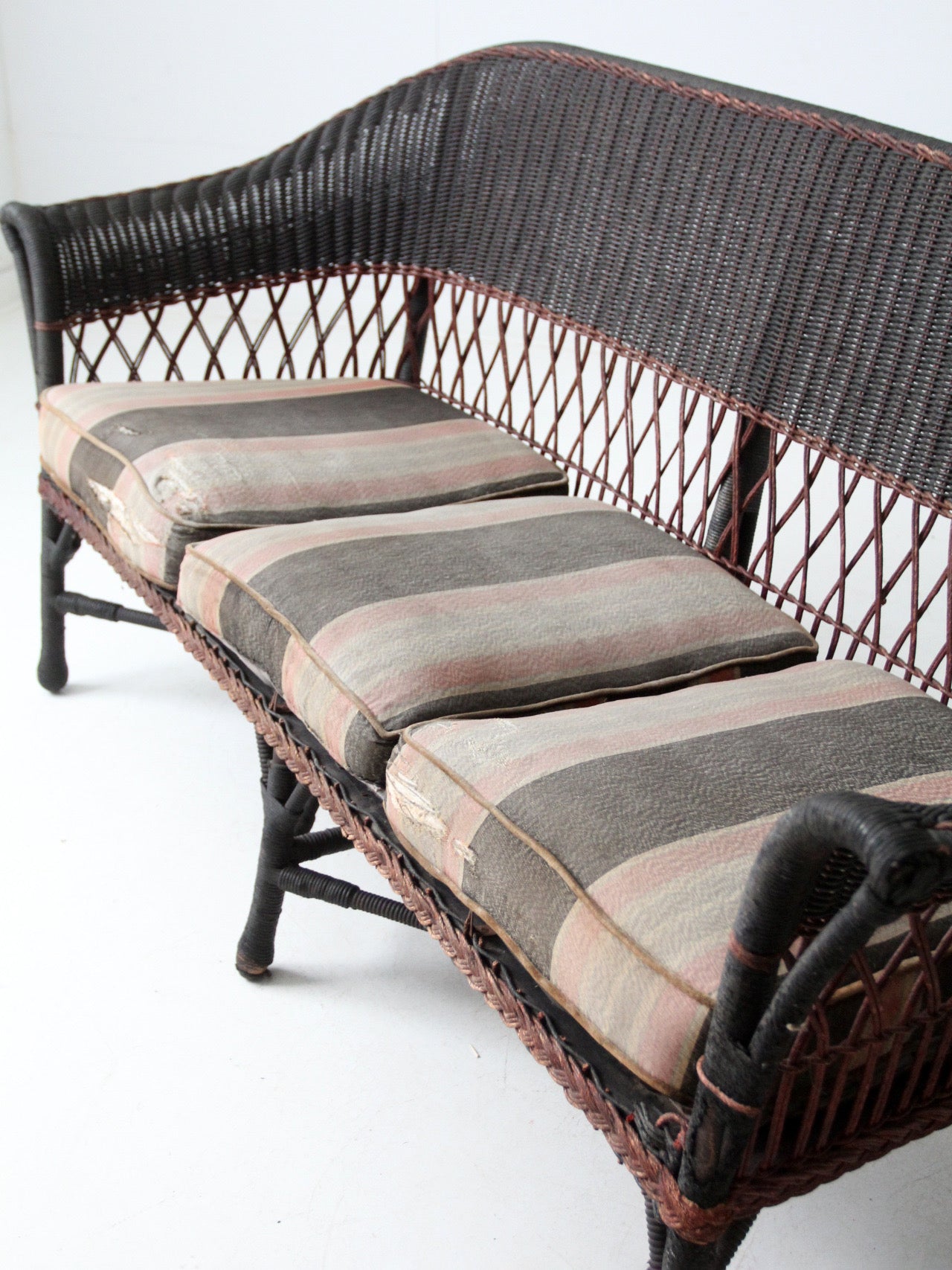 early 20th century wicker sofa and chair set