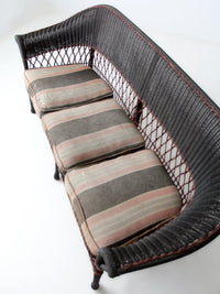 early 20th century wicker sofa and chair set