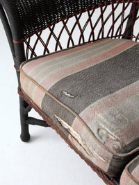 early 20th century wicker sofa and chair set