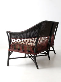 early 20th century wicker sofa and chair set