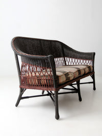 early 20th century wicker sofa and chair set
