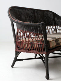 early 20th century wicker sofa and chair set