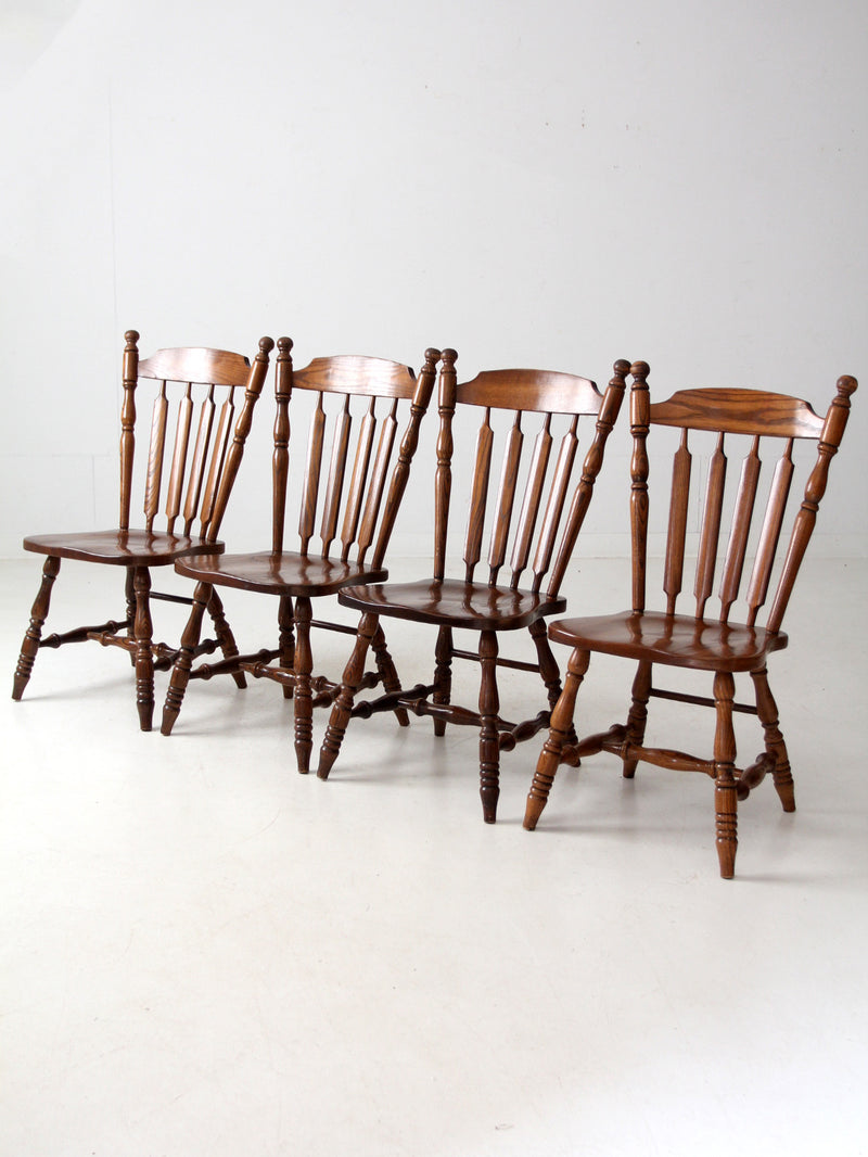 mid-century Colonial Revival dining chairs set of 4