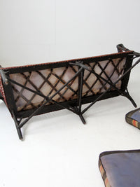 early 20th century wicker sofa and chair set