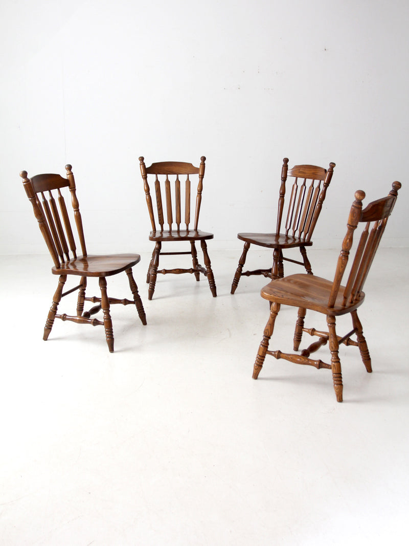 mid-century Colonial Revival dining chairs set of 4