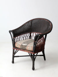 early 20th century wicker sofa and chair set