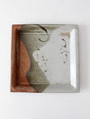 vintage studio pottery plate