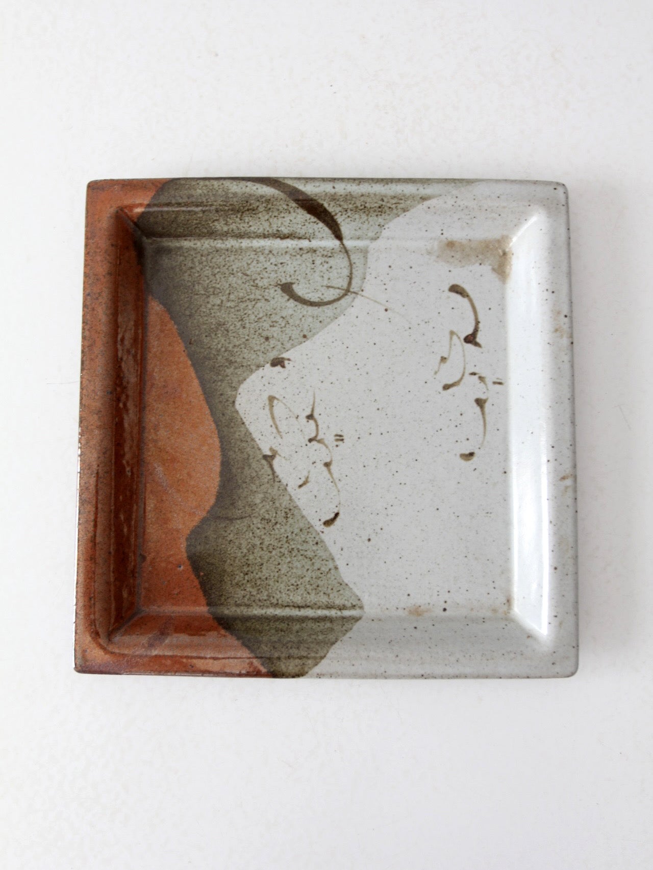 vintage studio pottery plate
