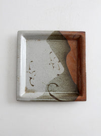 vintage studio pottery plate