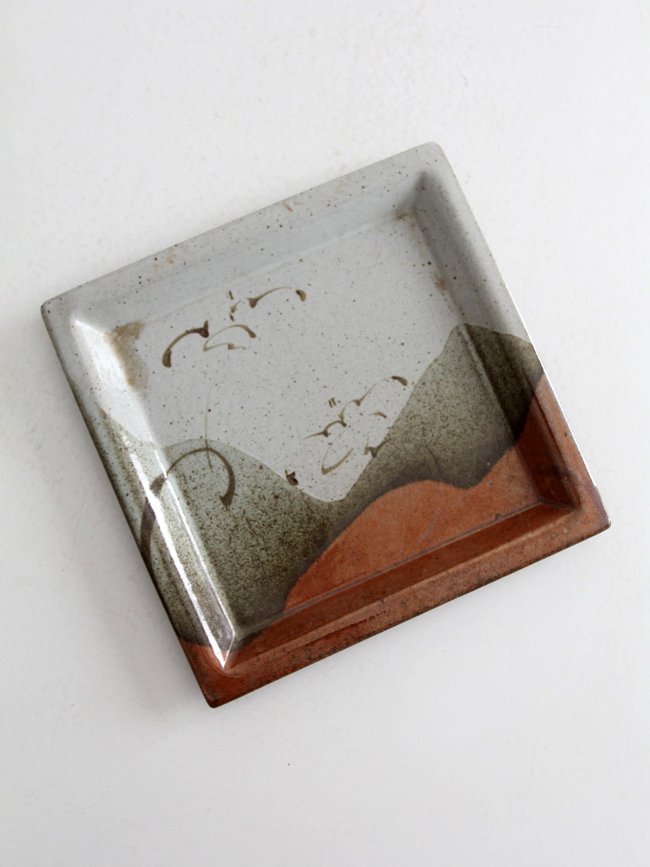 vintage studio pottery plate
