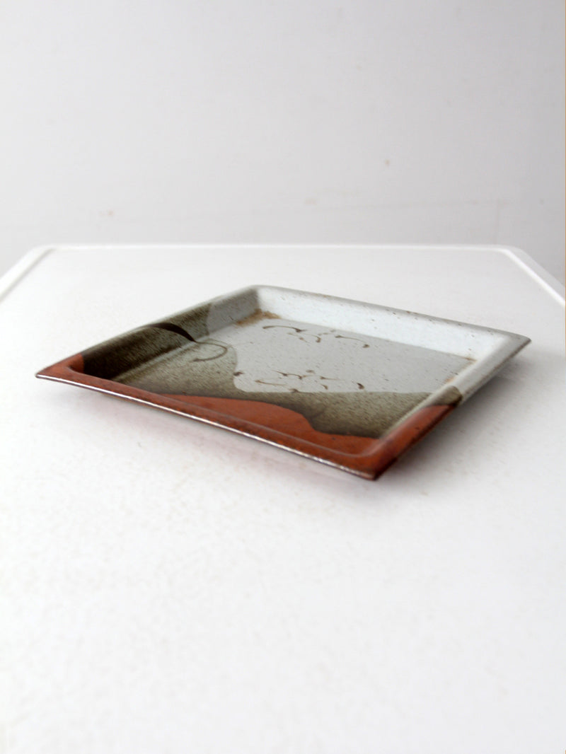 vintage studio pottery plate