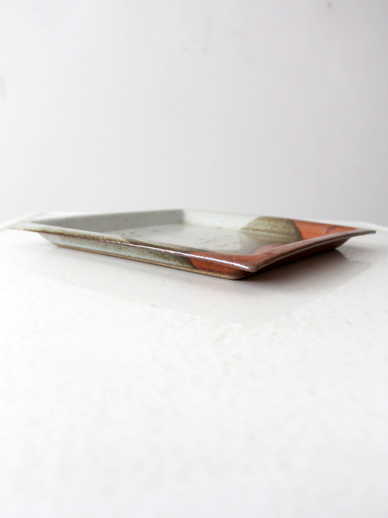 vintage studio pottery plate