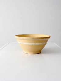 antique yellow ware kitchen bowl