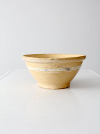 antique yellow ware kitchen bowl