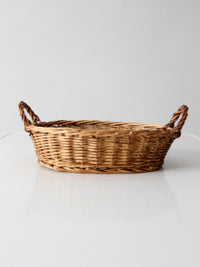 vintage wicker gathering basket