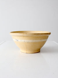 antique yellow ware kitchen bowl