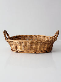 vintage wicker gathering basket