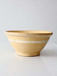 antique yellow ware kitchen bowl