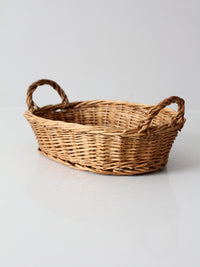vintage wicker gathering basket