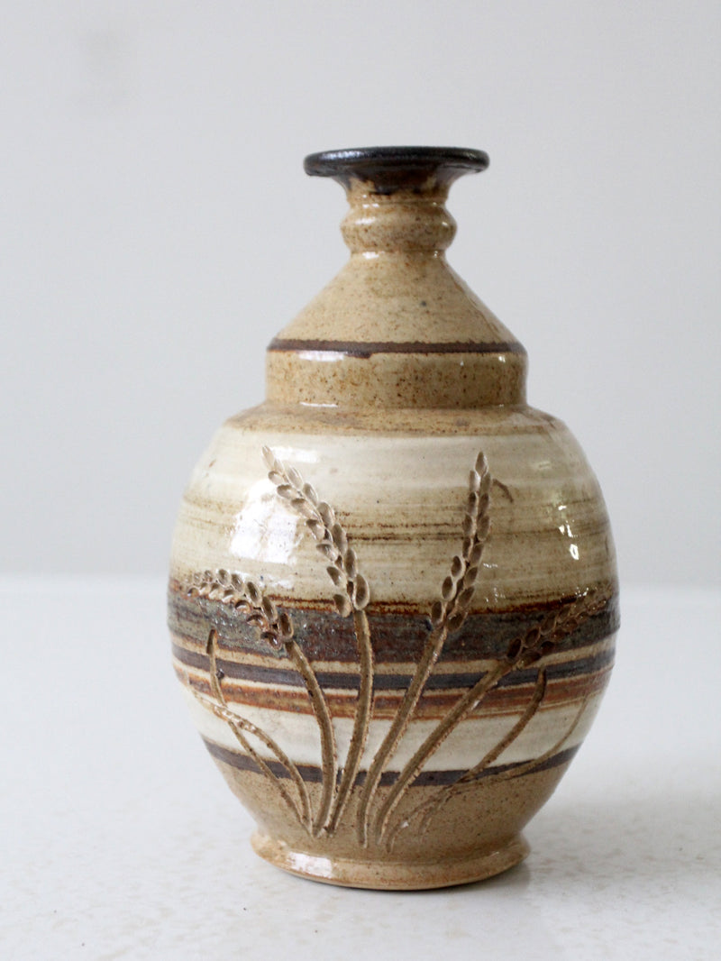 vintage studio pottery vase