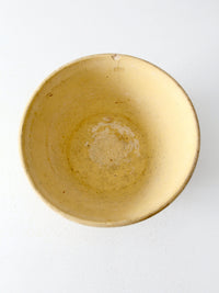 antique yellow ware kitchen bowl