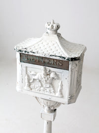 antique cast iron mailbox