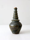 vintage studio pottery bottle vase