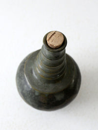 vintage studio pottery bottle vase