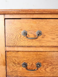 early 20th century American oak highboy dresser