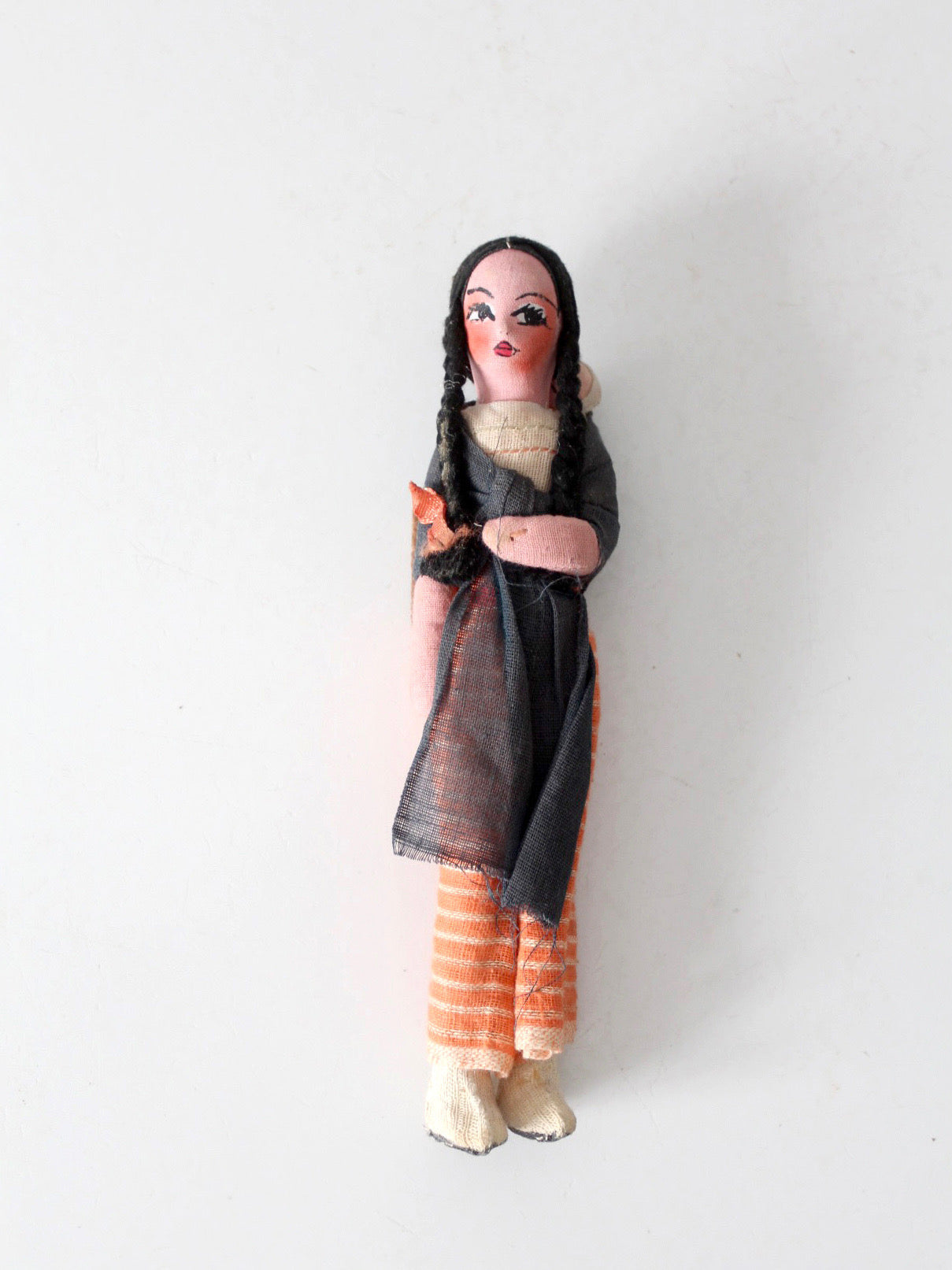 vintage handmade folk art cloth doll