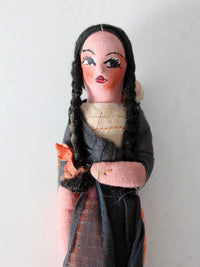 vintage handmade folk art cloth doll