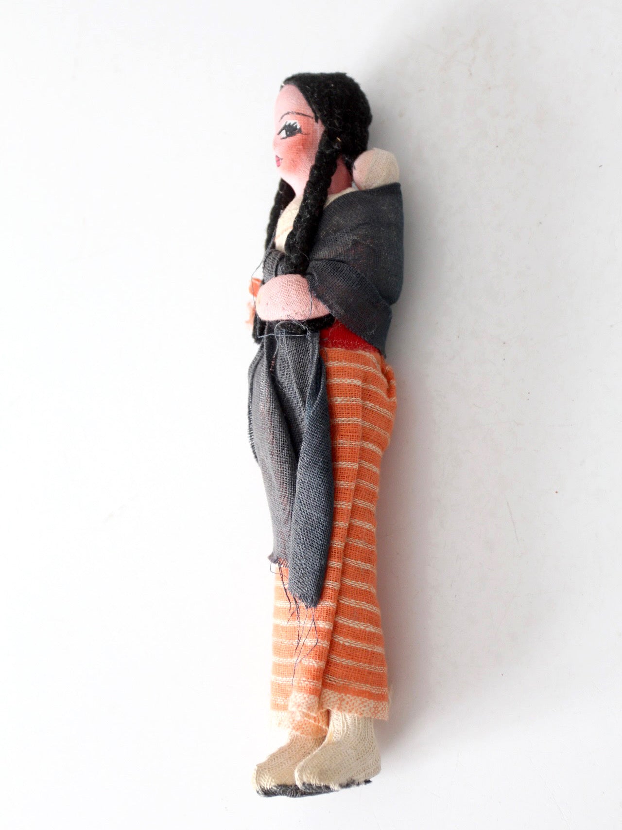 vintage handmade folk art cloth doll