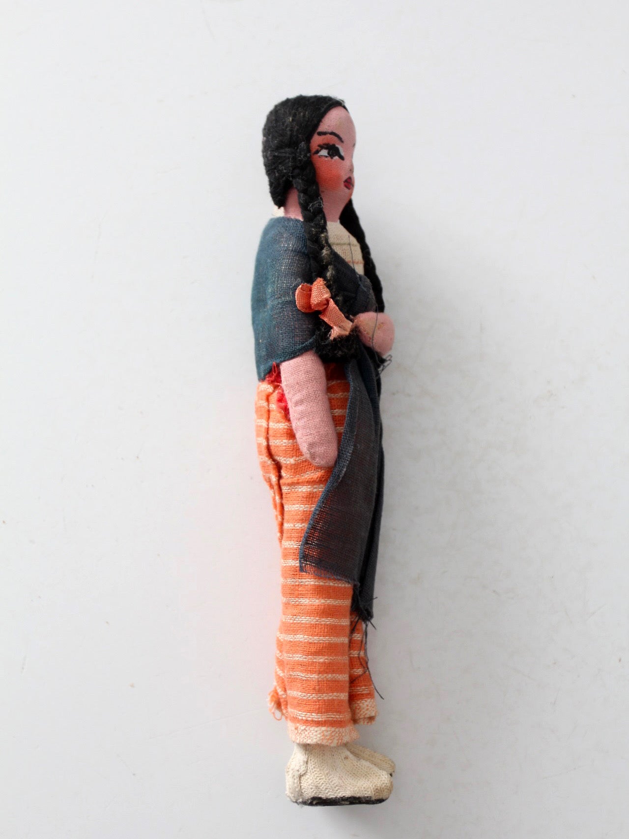 vintage handmade folk art cloth doll