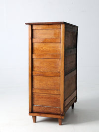 early 20th century American oak highboy dresser