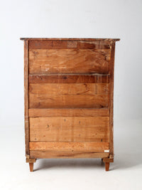 early 20th century American oak highboy dresser