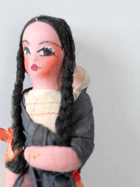 vintage handmade folk art cloth doll