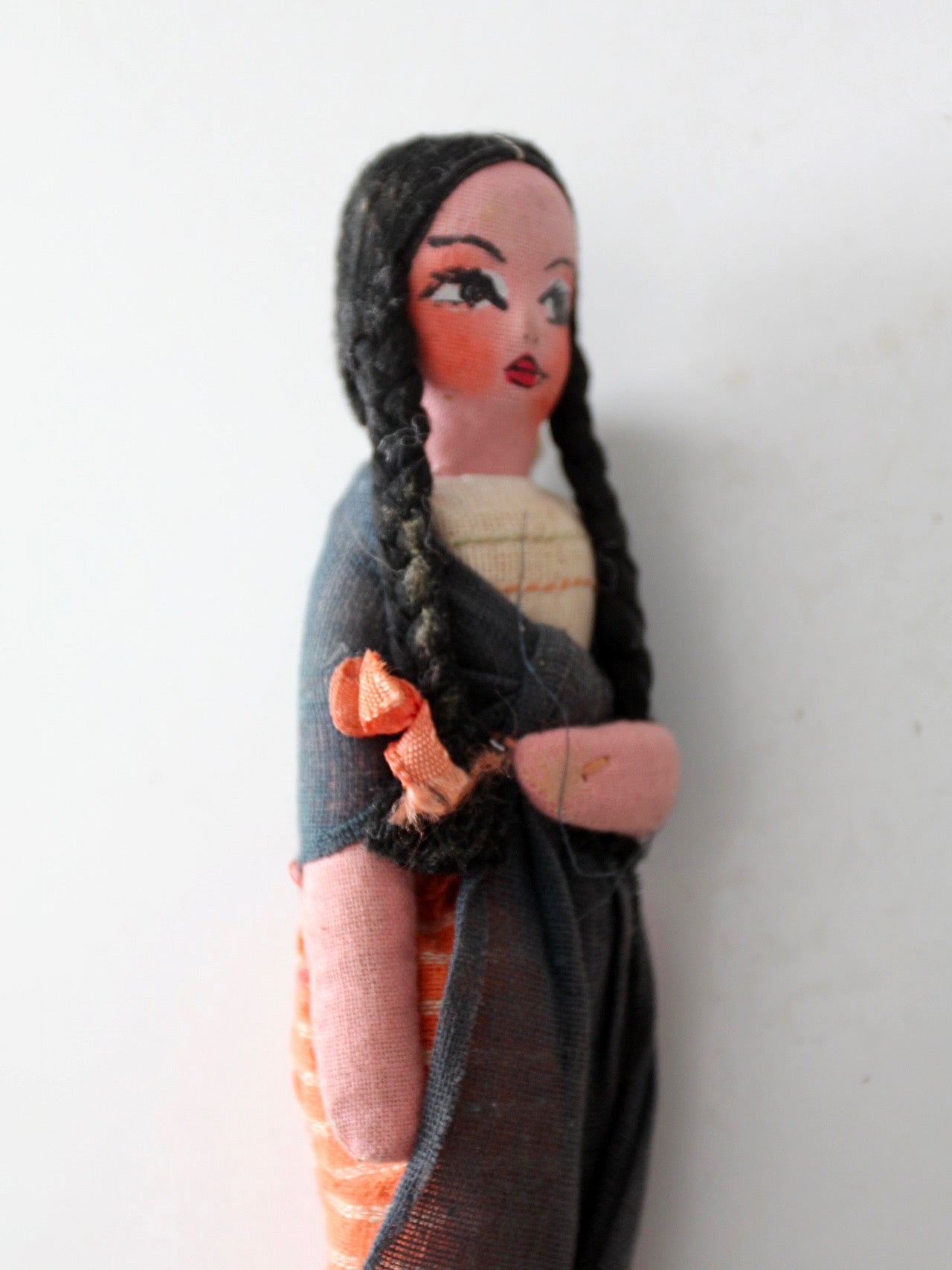 vintage handmade folk art cloth doll