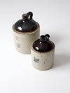 antique Western Stoneware jug set of 2