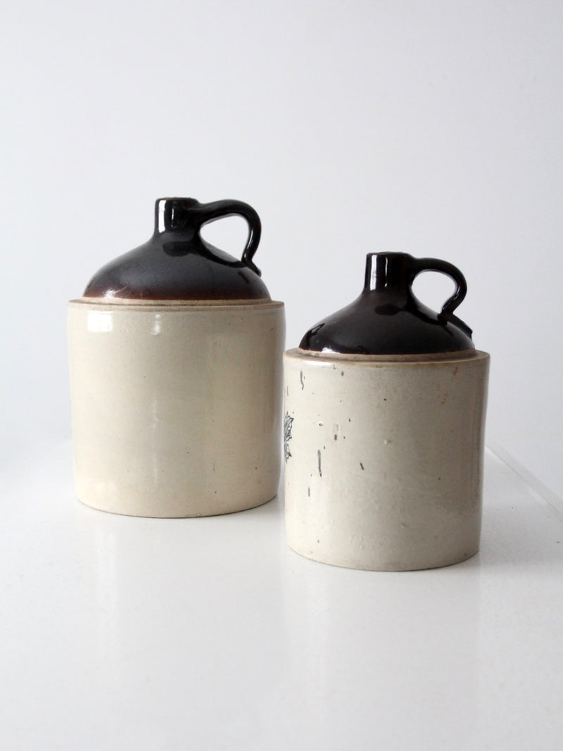 antique Western Stoneware jug set of 2