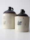 antique Western Stoneware jug set of 2