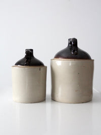 antique Western Stoneware jug set of 2