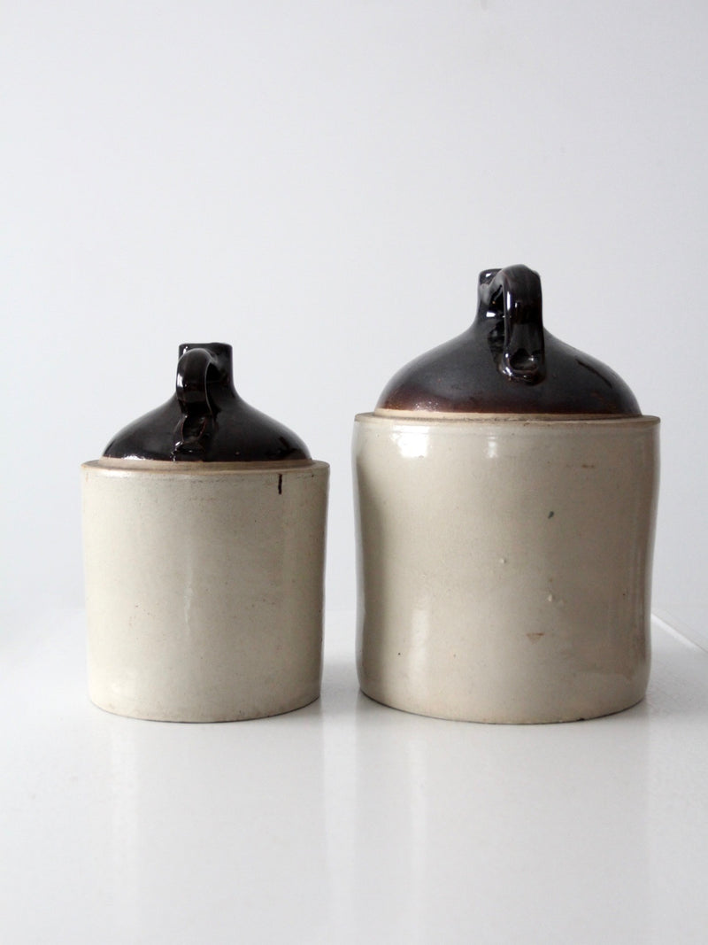 antique Western Stoneware jug set of 2