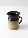 vintage studio pottery mug