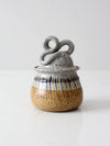 vintage studio pottery jar