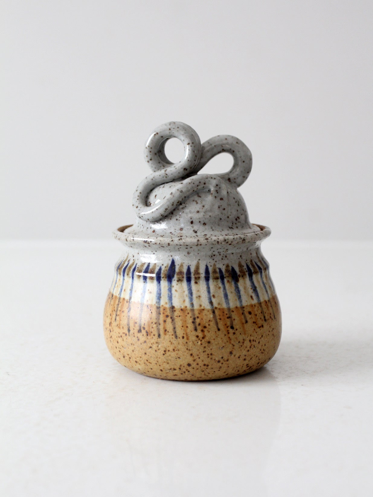 vintage studio pottery jar