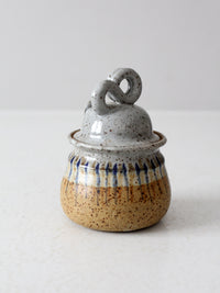 vintage studio pottery jar